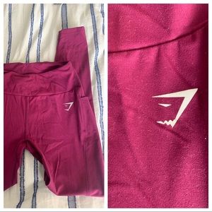 Gym Shark Magenta Full Length Leggings
